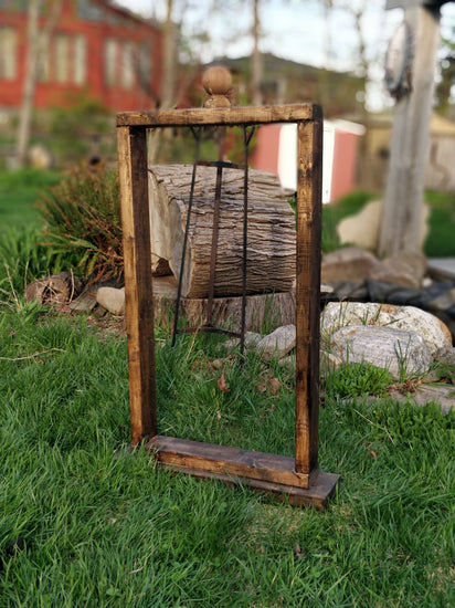 Customized Hanging Basket Wood Stand by iirntree - 4