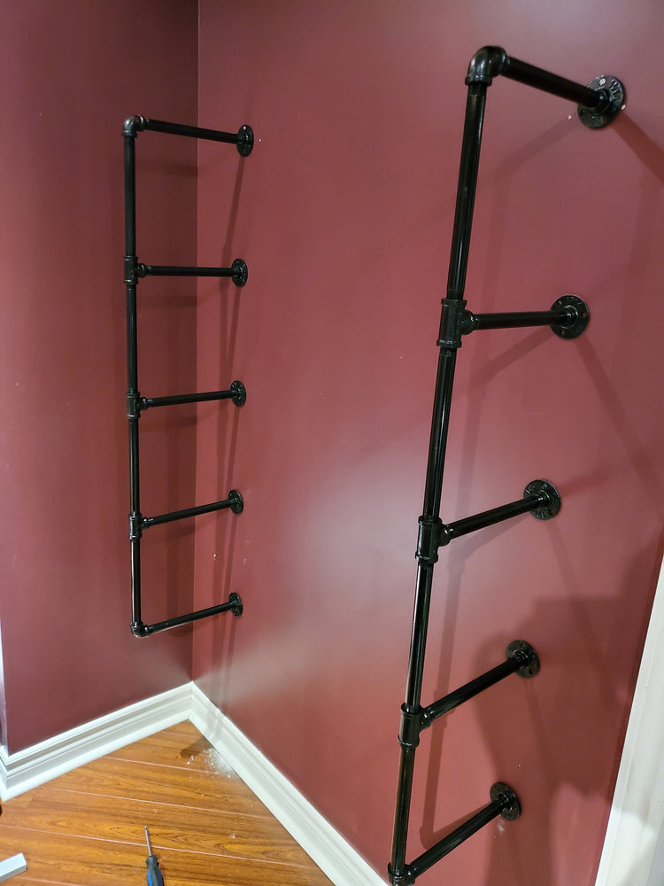 Closed Pipe Shelving | Industrial Pipe Shelf | Pipe Shelf | Industrial Bookshelves | Storage Shelf | Wall Storage | Wall Mounted Shelf - iirntree