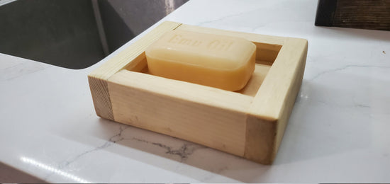 Wooden Soap Dish Holder | Biodegradable Soap Tray | Natural Tray | Biodegradable Soap Tray | Plastic-free Soap Lift | Soap Holder | Handmade - iirntree