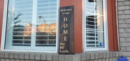 Welcome Sign | Farmhouse Welcome Sign | Welcome Porch Sign |  Front Door Welcome Sign | Wood Welcome Sign | Vertical Welcome - iirntree