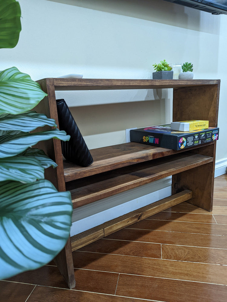 TV Bench | Wood Media Console | Wooden Storage | Living Room Bench | TV Console - iirntree